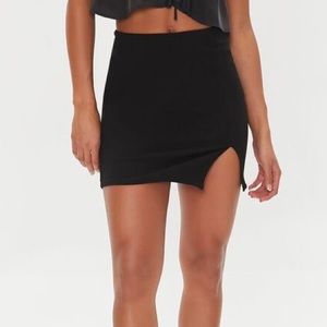 Velvet Mini Skirt